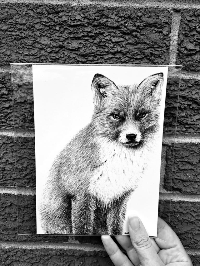 Fox Standing Mini Print
