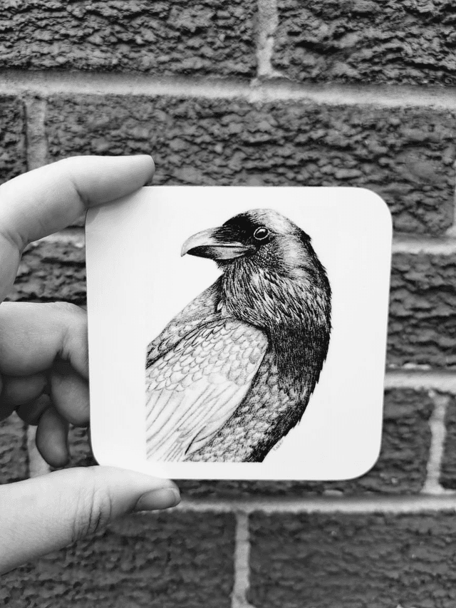 Raven Coaster 